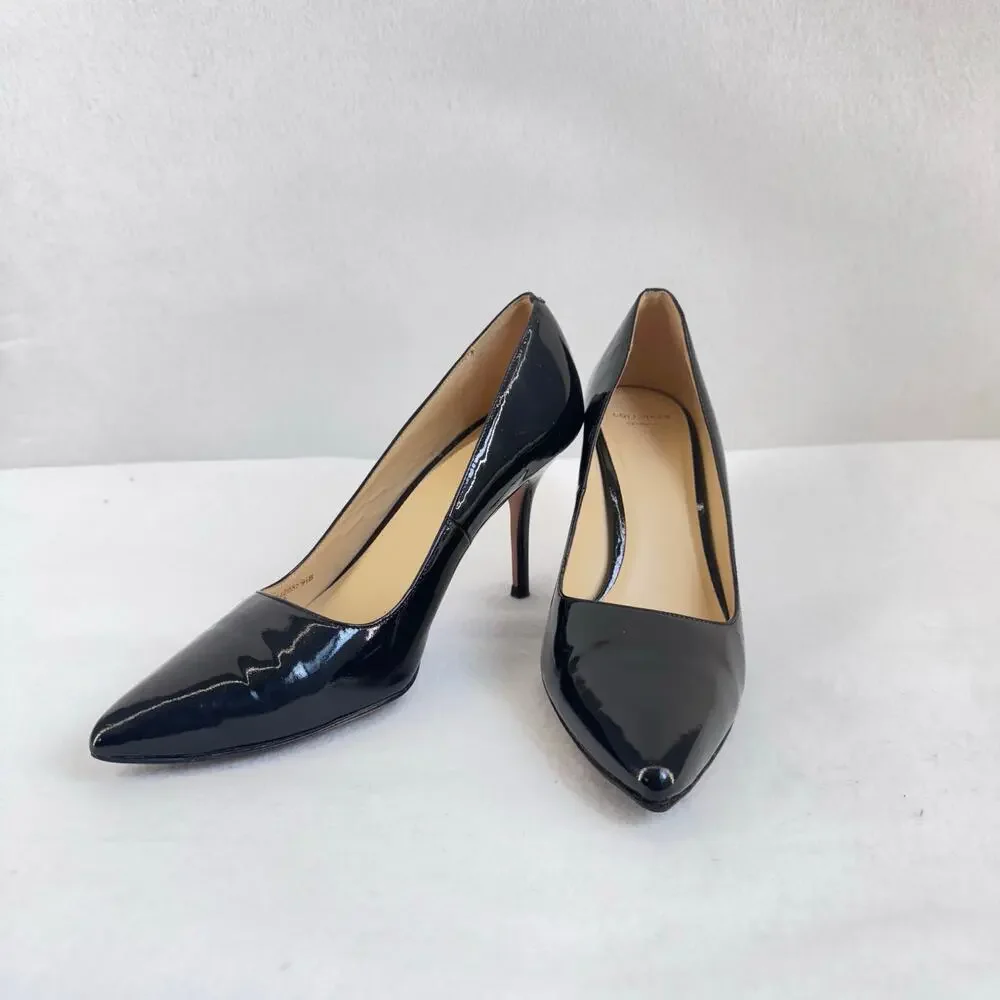 Cole Haan Grand.OS Black Patent Leather Pumps Pointed Toe Heels Women’s 9.5B
